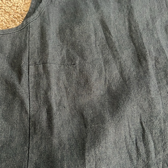 Lilly Pulitzer 100% Linen Edelyn Swing Shift Dress In Black. Size 6 - Picture 11 of 12